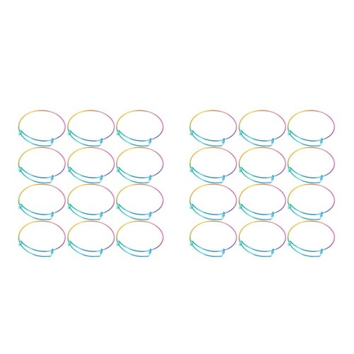 40pcs adjustable wire bangles - 40pcs,