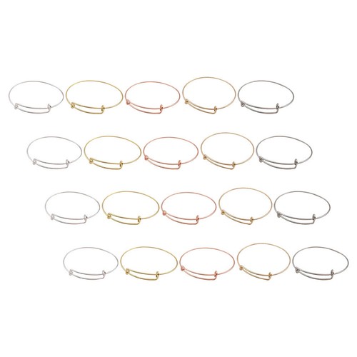 Pcs expandable wire bangle - 20,
