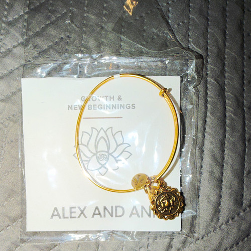 Alex and ani gold - and,