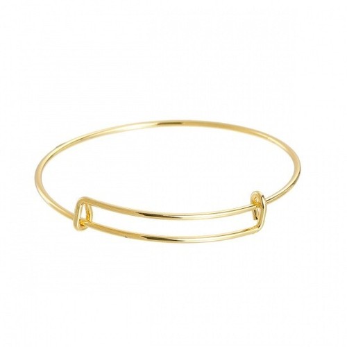 Expandable wire bangle charm - expandable,