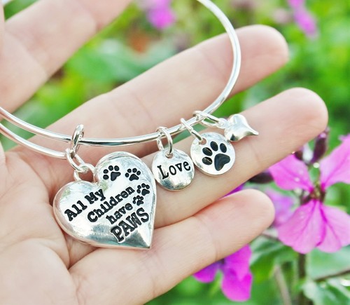 Pet mom expandable - wire, bangle